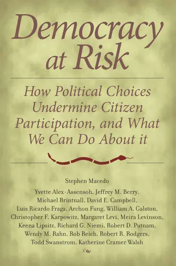 Cover of Democracy at Risk