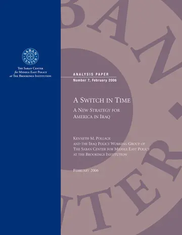Cover of A Switch in Time a New Strategy for American in Iraq