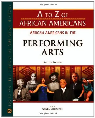 Cover of African Americans in the Performing Arts, Rev Ed