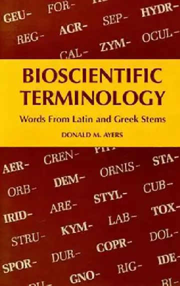 Cover of Bioscientific Terminology
