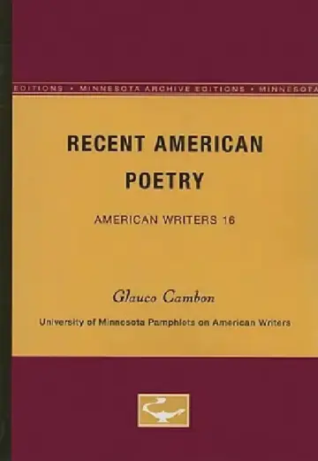 Cover of Recent American Poetry - American Writers 16