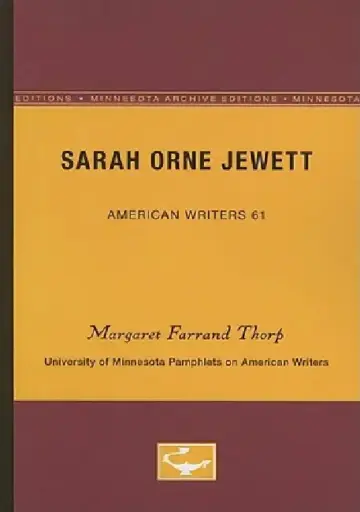 Cover of Sarah Orne Jewett - American Writers 61