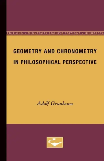 Cover of Geometry and Chronometry in Philosophical Perspective