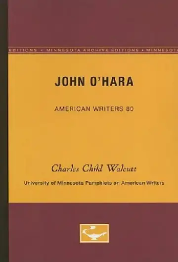 Cover of John O'Hara - American Writers 80