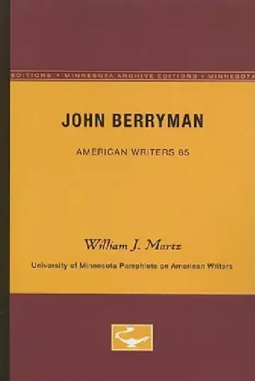 Cover of John Berryman - American Writers 85