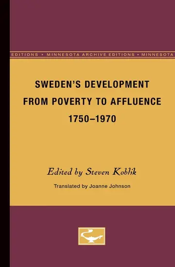 Cover of Sweden’s Development from Poverty to Affluence, 1750-1970