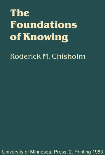 Cover of The Foundations of Knowing