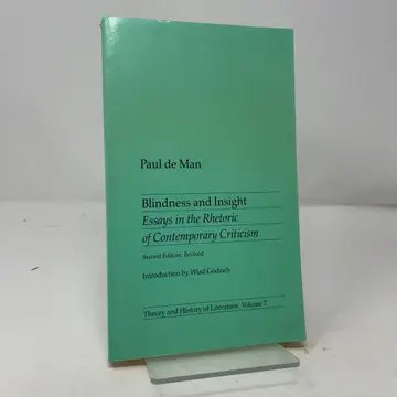 Cover of Blindness and Insight