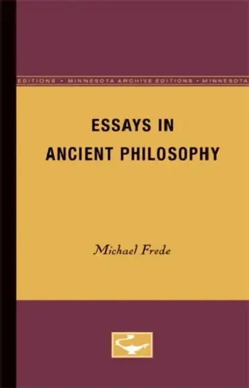 Cover of Essays in Ancient Philosophy