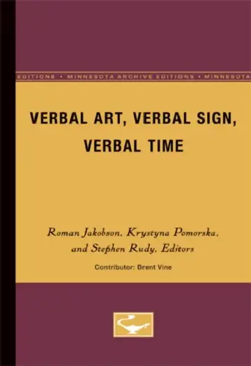 Cover of Verbal Art, Verbal Sign, Verbal Time