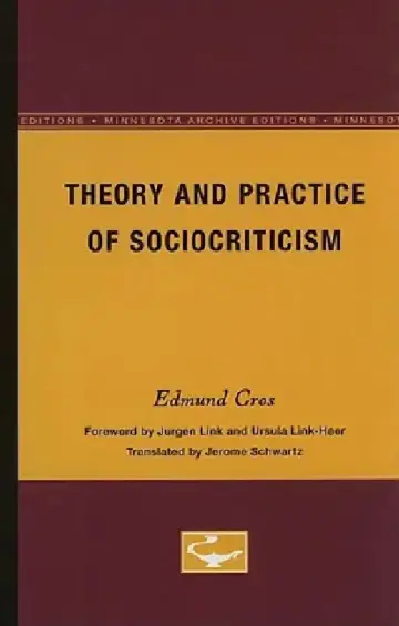 Cover of Theory and Practice of Sociocriticism