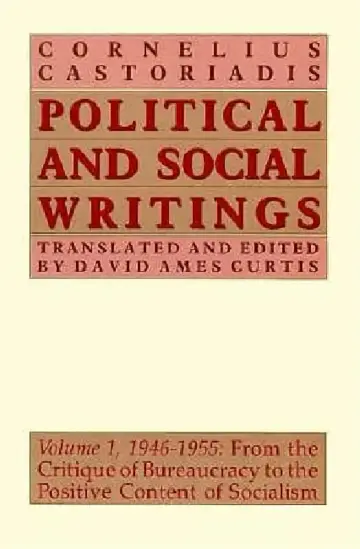 Cover of Political and Social Writings