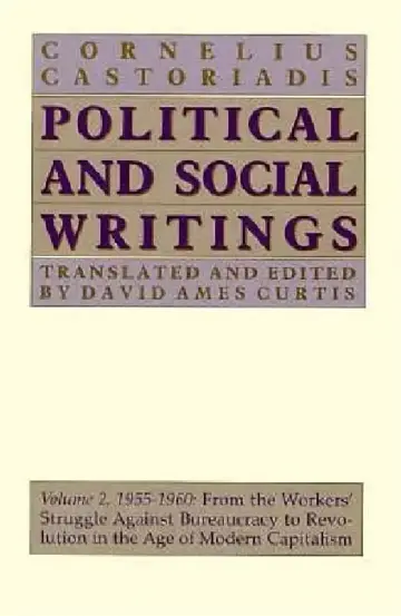 Cover of Political and Social Writings