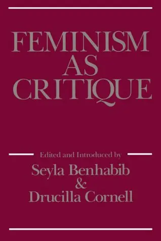Cover of Feminism as Critique