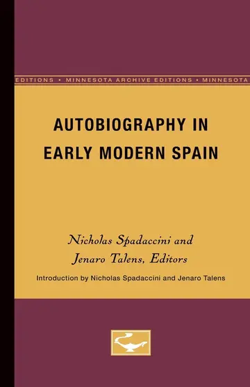 Cover of Autobiography in Early Modern Spain