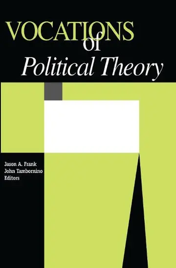 Cover of Vocations of Political Theory