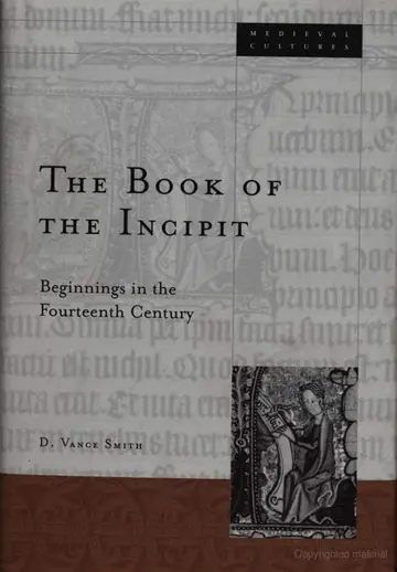 Cover of The Book of the Incipit