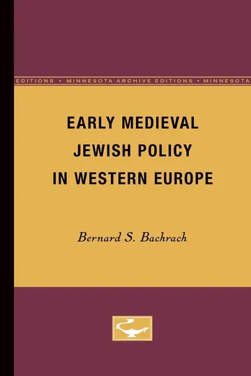 Cover of Early Medieval Jewish Policy in Western Europe
