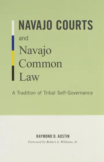 Cover of Navajo Courts and Navajo Common Law