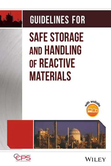 Cover of Guidelines for Safe Storage and Handling of Reactive Materials