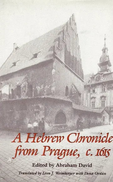 Cover of A Hebrew Chronicle from Prague, c. 1615