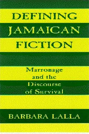 Cover of Defining Jamaican Fiction