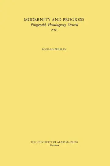 Cover of Modernity and Progress