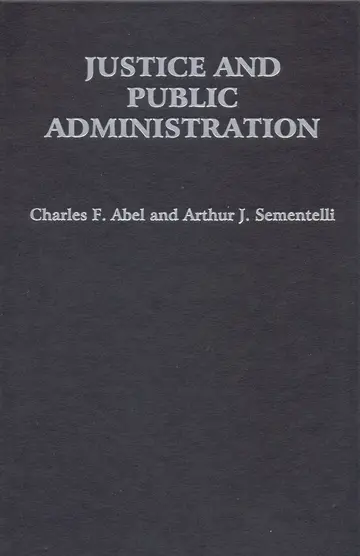 Cover of Justice and Public Administration
