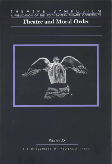 Cover of Theatre and Moral Order