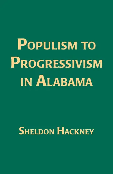 Cover of Populism to Progressivism in Alabama