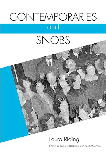 Cover of Contemporaries and Snobs