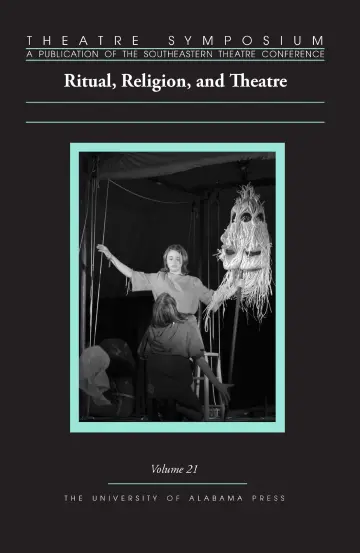Cover of Theatre Symposium Series