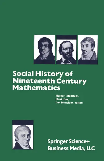 Cover of Social History of Nineteenth Century Mathematics