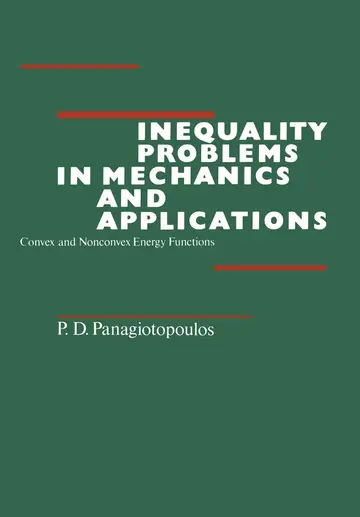 Cover of Inequality Problems in Mechanics and Applications