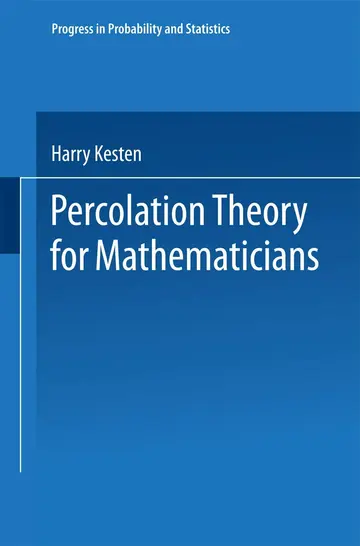 Cover of Percolation Theory for Mathematicians