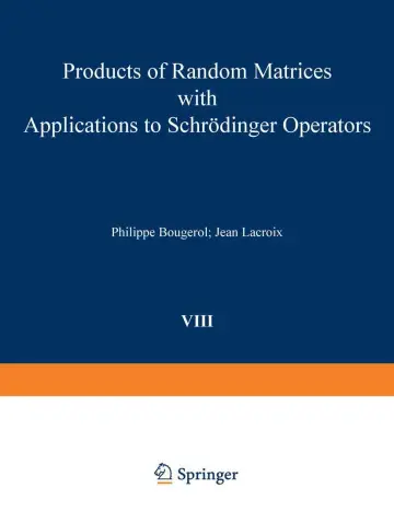 Cover of Products of Random Matrices with Applications to Schrodinger Operators