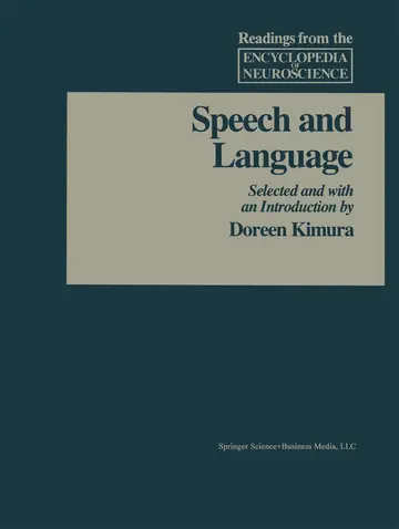 Cover of Speech and Language