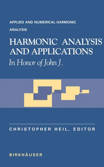 Cover of Harmonic Analysis and Applications