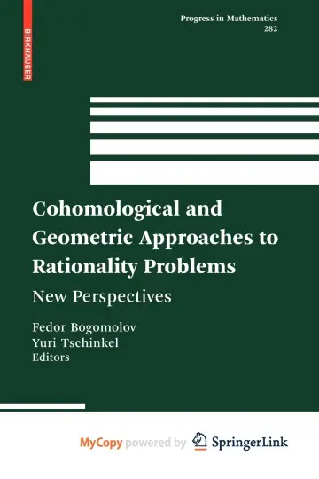 Cover of Cohomological and Geometric Approaches to Rationality Problems