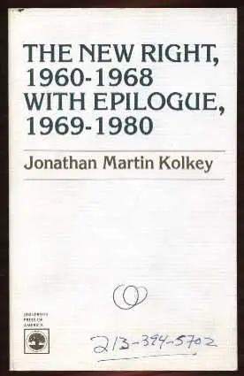 Cover of The New Right, 1960-1968