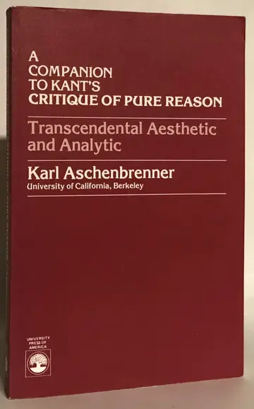 Cover of A Companion to Kant's Critique of Pure Reason