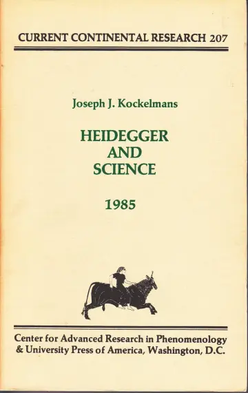 Cover of Heidegger and Science
