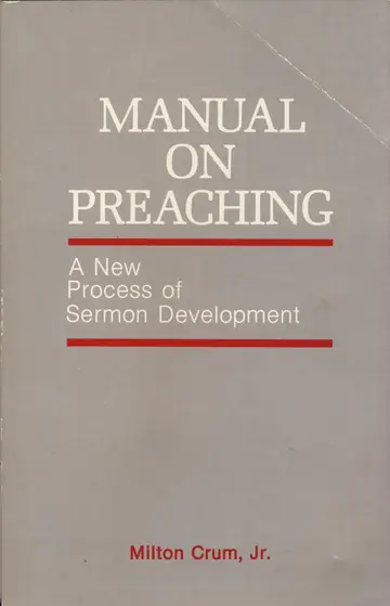Cover of Manual on Preaching