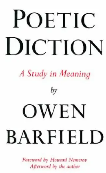 Cover of Poetic Diction