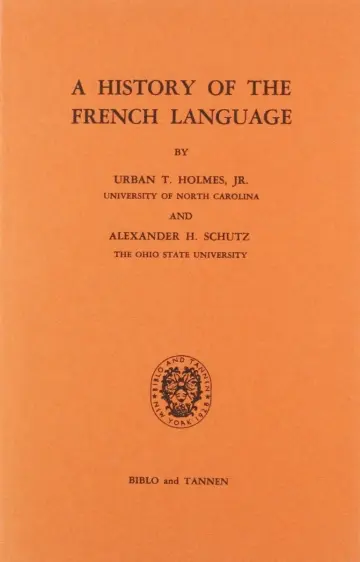 Cover of A History of the French Language
