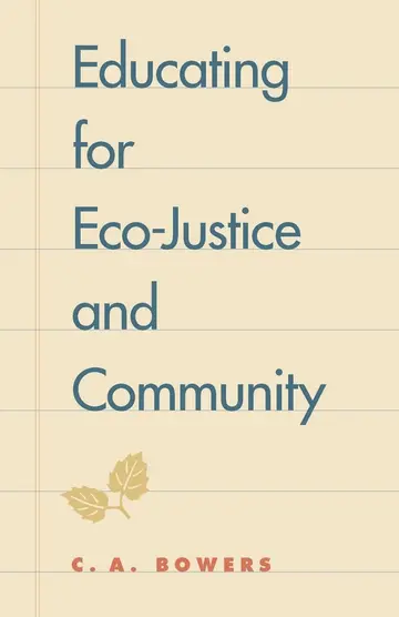 Cover of Educating for Eco-justice and Community