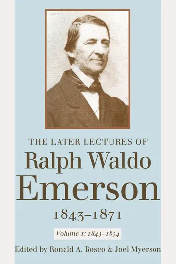Cover of The Later Lectures of Ralph Waldo Emerson, 1843-1871