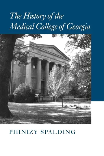Cover of History of the Medical College of Georgia