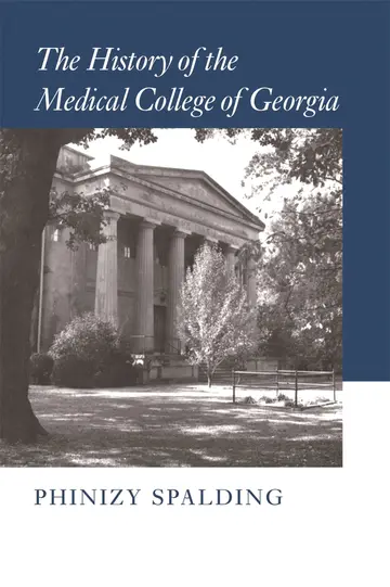 Cover of The History of the Medical College of Georgia