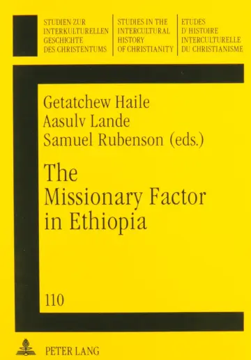 Cover of The Missionary Factor in Ethopia